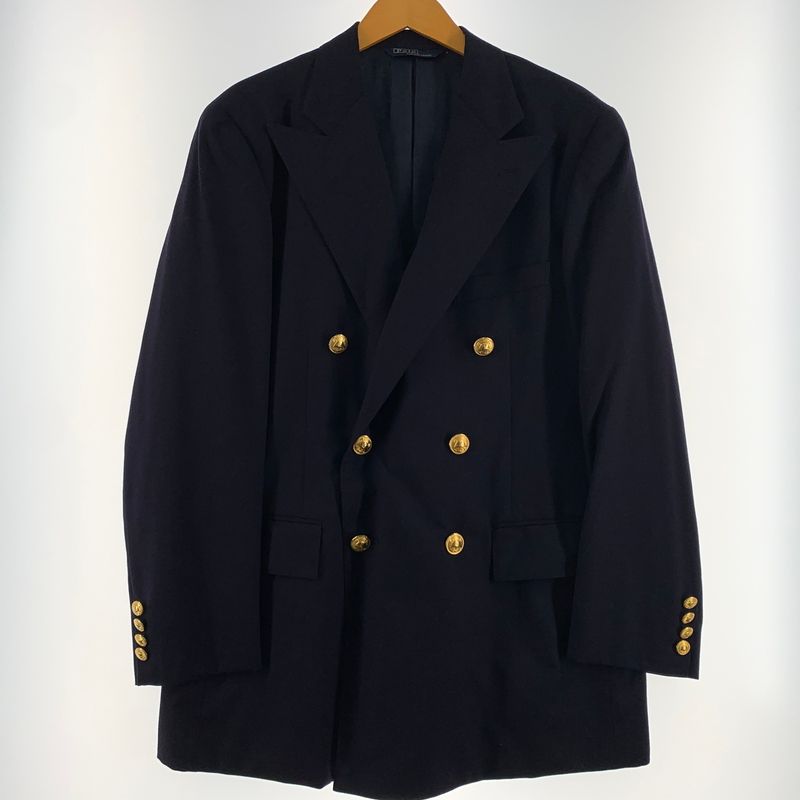 【中古品】 POLO RALPH LAUREN ポロラルフローレン WOOL TAILORED JACKET 022-5-BZ-RL ウール テーラードジャケット ライトアウター 金ボタン 【147-260627-ko-19-tei】