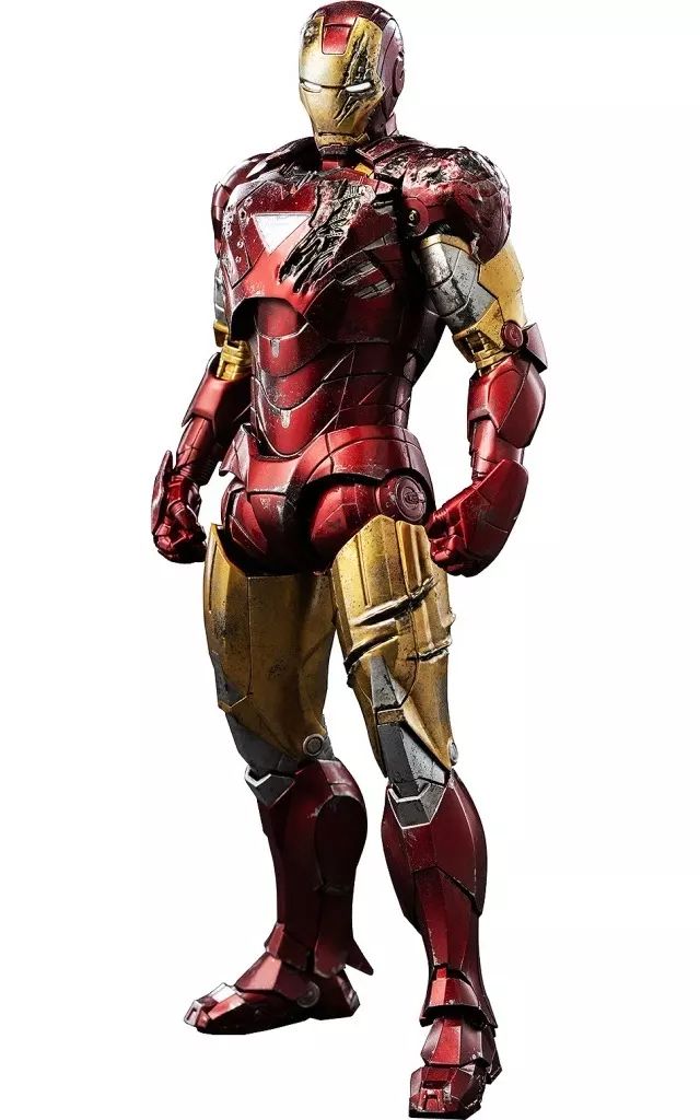 【新品】フィギュア DLX Iron Man Mark 6 (Battle Damaged)-DLX アイアンマン・マーク6(バトルダメージ)- 「マーベル・スタジオ：インフィニティ・サーガ」 1/12 アクションフィギュア