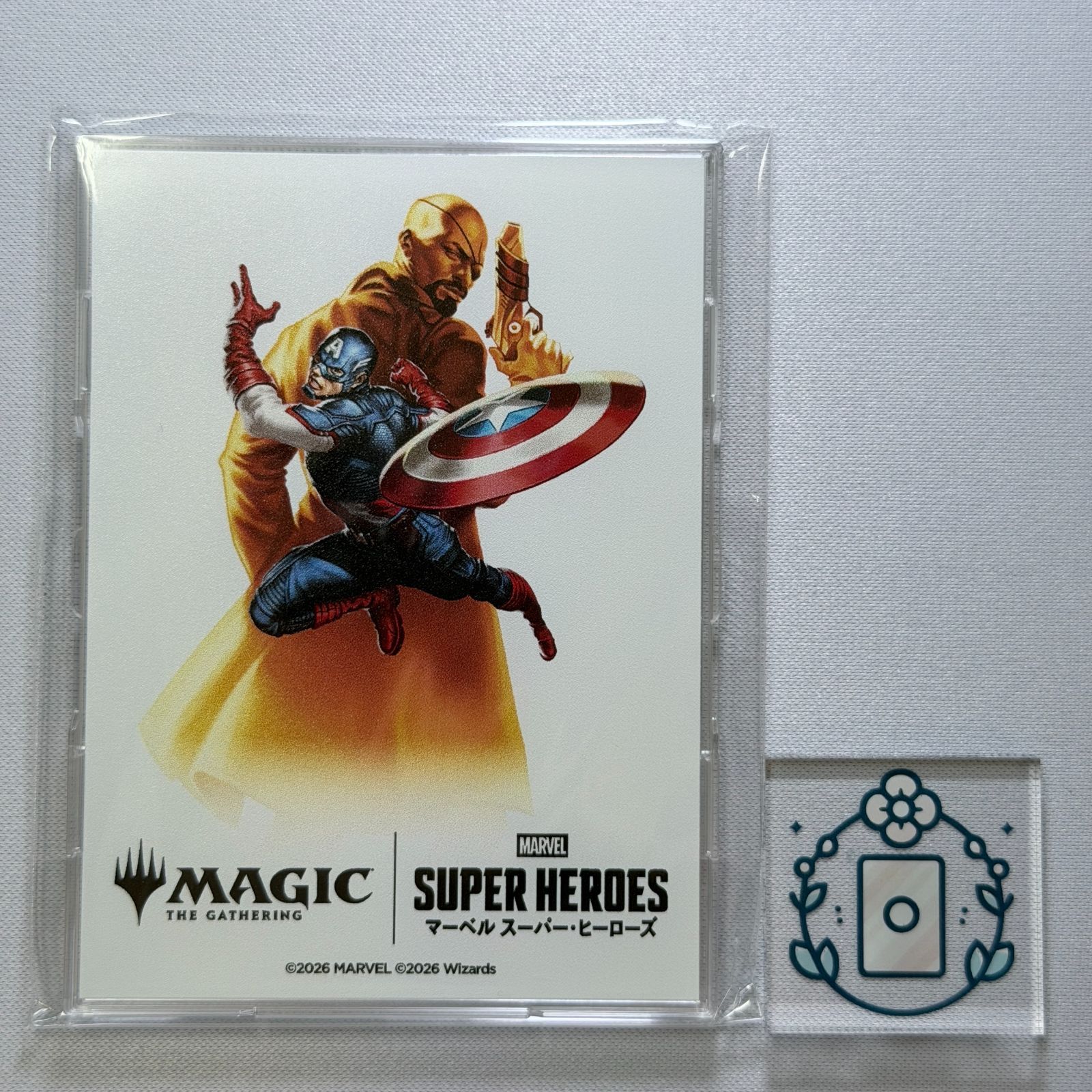【キャプテンアメリカ／メタリックver】MTGコマンダープロテクターキャンペーン MTG【JP】キャプテン・アメリカ（コマンダー・プロテクター