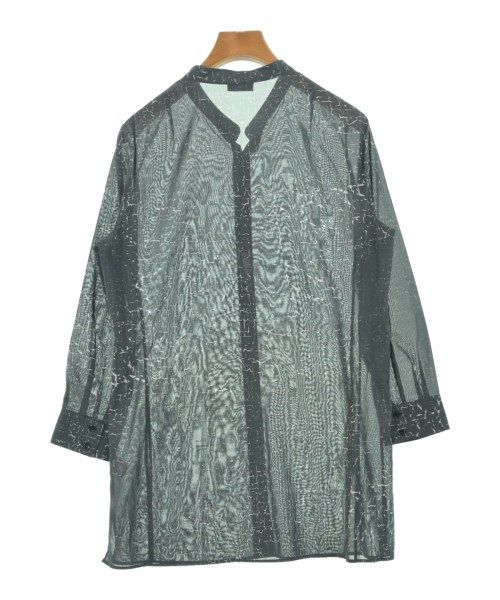 美品✨AKRIS アクリス 高級ウール　チュニック シャツ　グレー　xl AKRIS カジュアルシャツ レディース 【古着】【中古】【送料無料