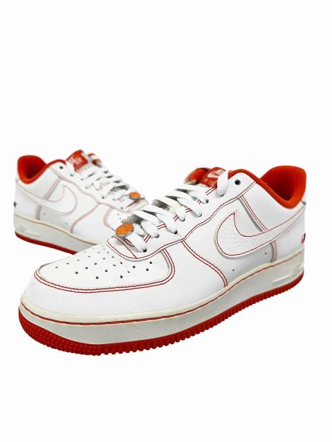 ナイキ NIKE AIR FORCE 1 LOW 07 LV8 EMB Rucker Park エアフォース1 ロー ラッカーパーク CT2585-100 26.5 白 オレンジ ホワイト ブランド古着ベクトル中古▲■260627