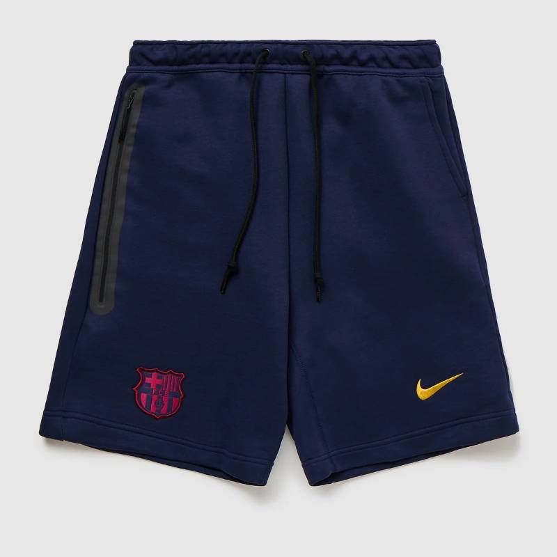 【送料無料・匿名配送】Nike ナイキ バルセロナ 2026/27 公式 テックフリース ショーツ 紺 黄 サッカー ハーフパンツ 新品 正規品