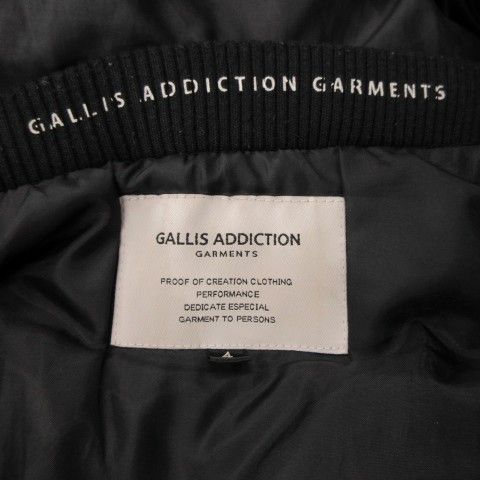 GALLIS ADDICTION ダウンジャケット 上着 4 黒 ブラック ガリスアディクション GALLIS ADDICTION ダウンジャケット 上着 4 黒