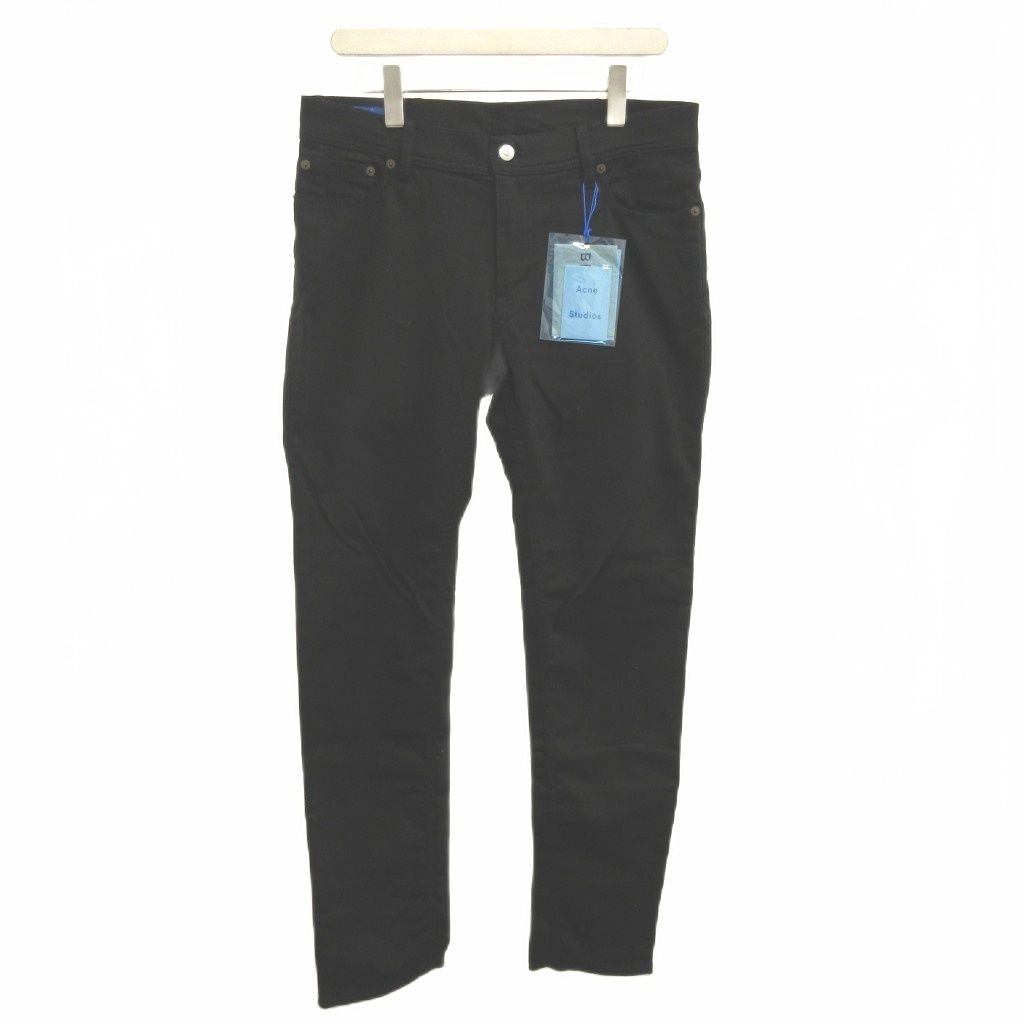 アクネ ストゥディオズ Acne Studios スキニーデニム ジーンズ パンツ 32 黒 ブラック フルレングス /30Y165-119 NP ■GY19