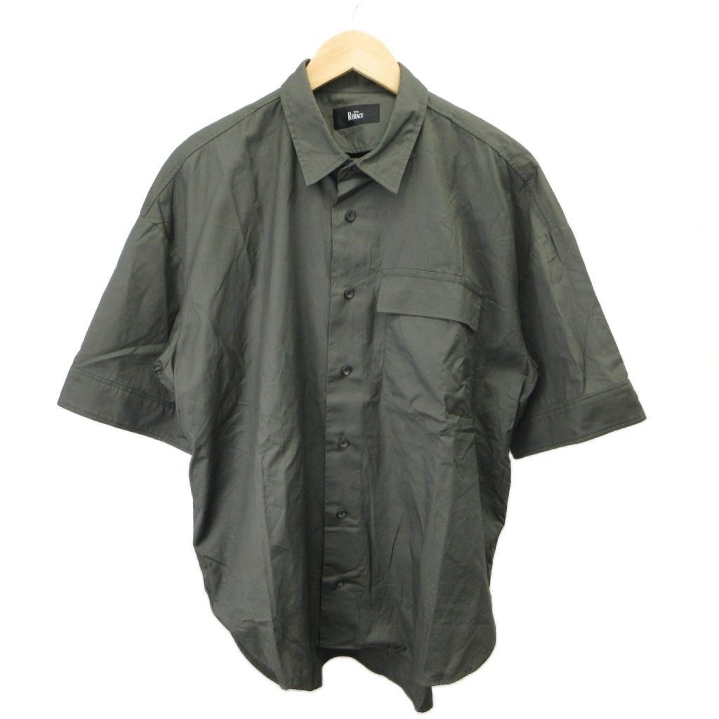 ザ リラクス 17SS シャツ 半袖シャツ 48 ダークカーキ 半袖 胸ポケット レギュラーカラー /SH ■GY19