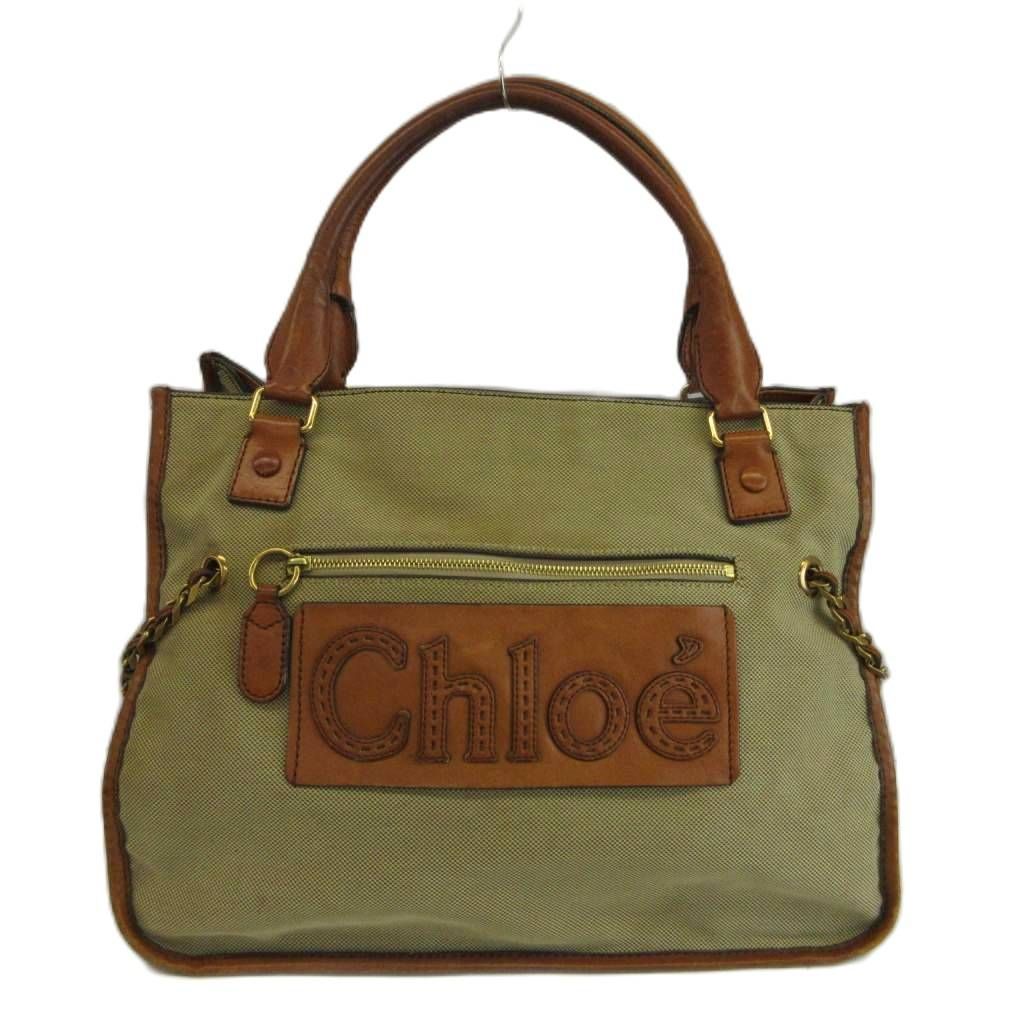 クロエ CHLOE ハーレー Harley トートバッグ ハンドバッグ キャンバス