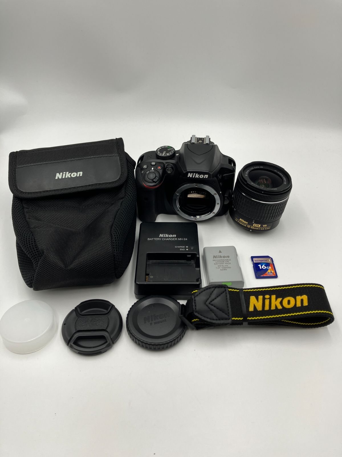 【動作確認済】Nikon D3400 AF-P DX NIKKOR 18-55mm VR 標準ズームレンズキット 25,550円