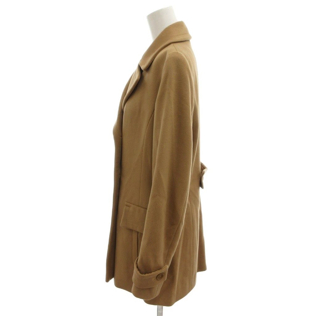 マックスマーラ MAX MARA ピーコート 38 茶 ブラウン ウール ダブル