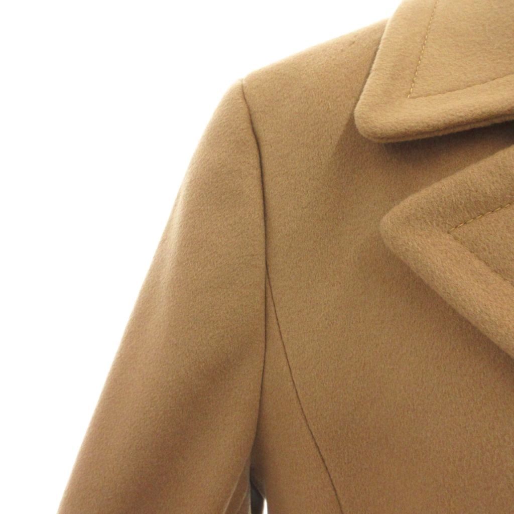 マックスマーラ MAX MARA ピーコート 38 茶 ブラウン ウール ダブル