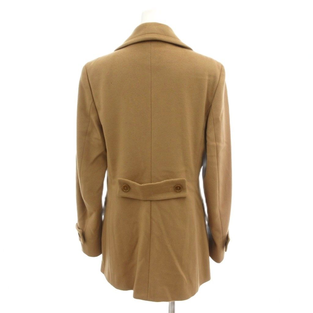 マックスマーラ MAX MARA ピーコート 38 茶 ブラウン ウール ダブル