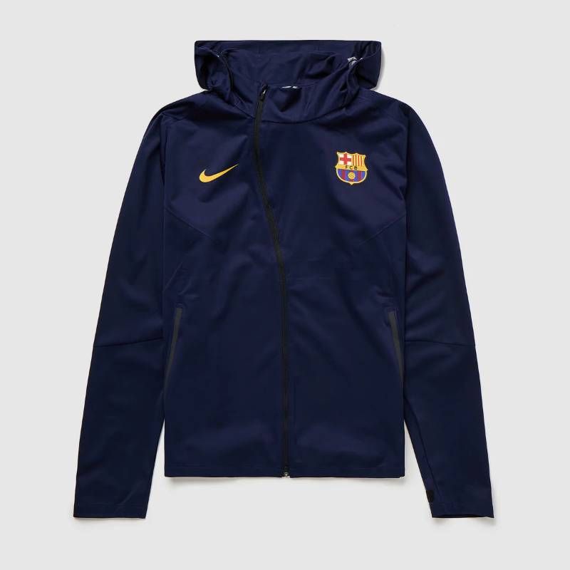 【送料無料・匿名配送】Nike ナイキ バルセロナ 2026/27 公式 Shield Strike ジャケット 紺 黄 スポサ無 防水 アウター 新品 正規品