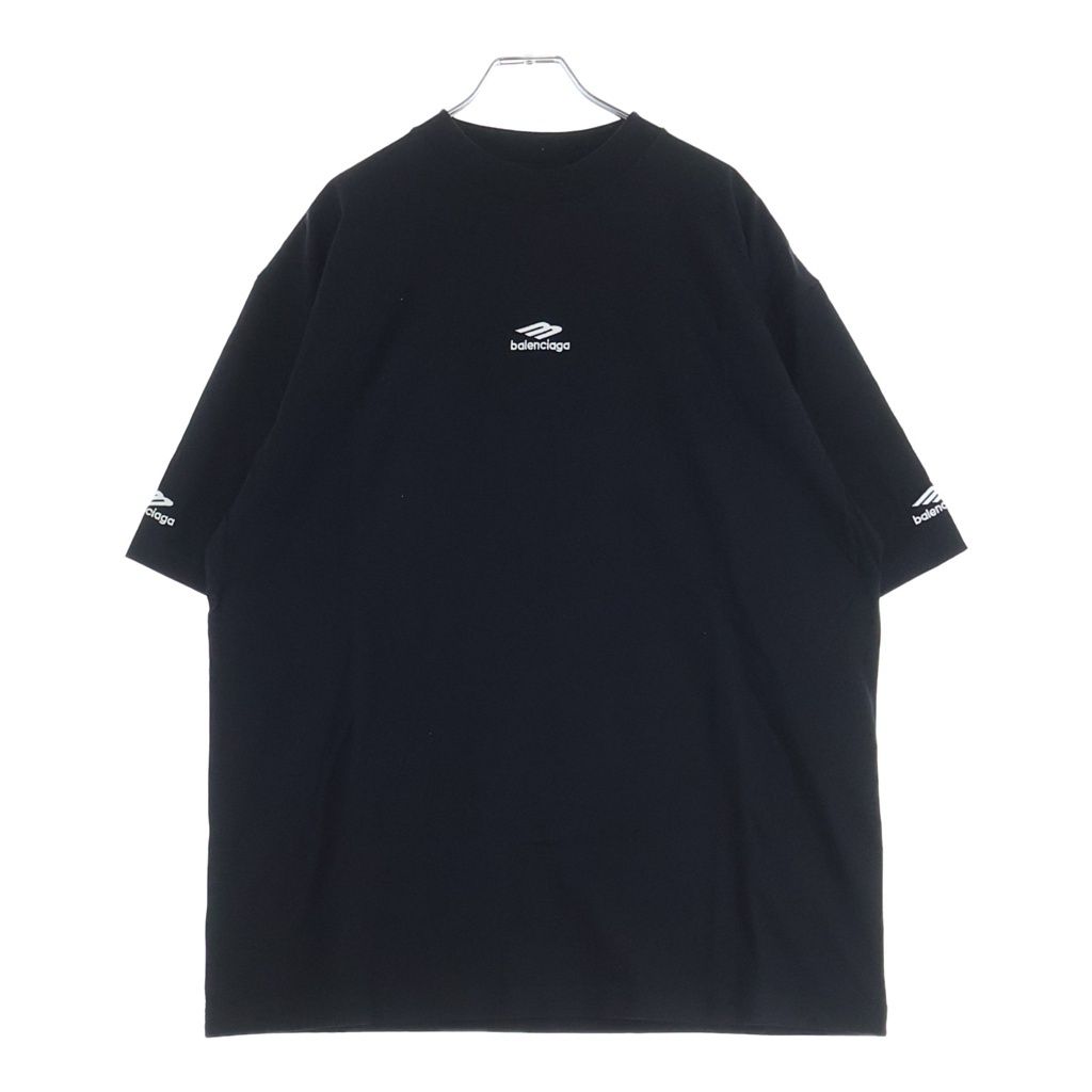 BALENCIAGA (バレンシアガ) SKI ロゴプリント クルーネック 半袖シャツ