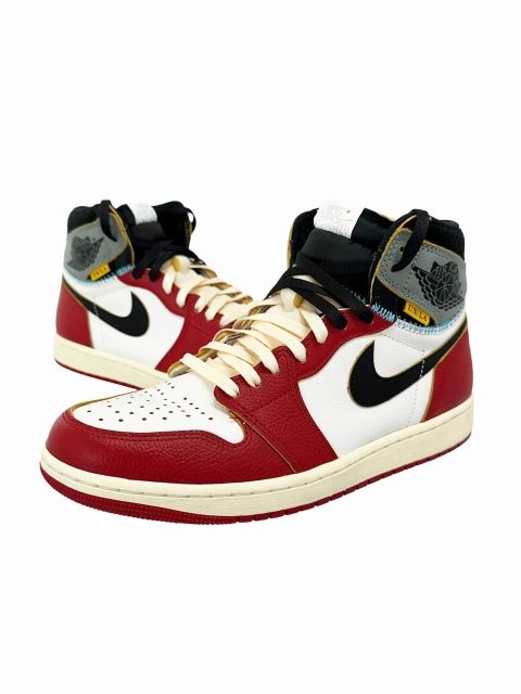 ナイキ NIKE ×UNION ユニオン AIR JORDAN 1 RETRO HIGH OG Chicago エアジョーダン1 ハイ シカゴ HV8563-600 27.5 レッド ホワイト ブランド古着ベクトル 中古▲■260627
