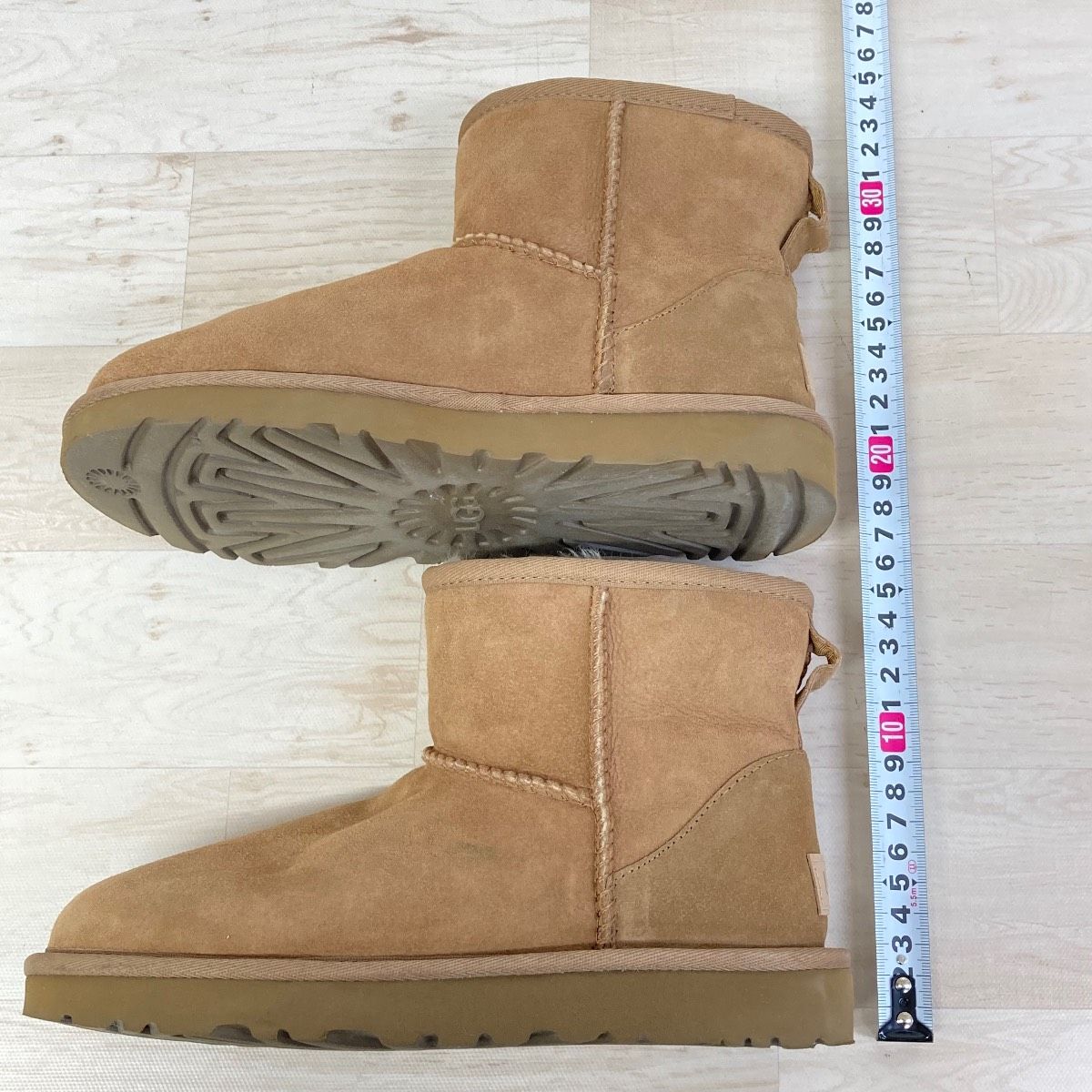 美品 UGG/アグ ムートンブーツ 22cm キャメル 1016222 クラシックミニ