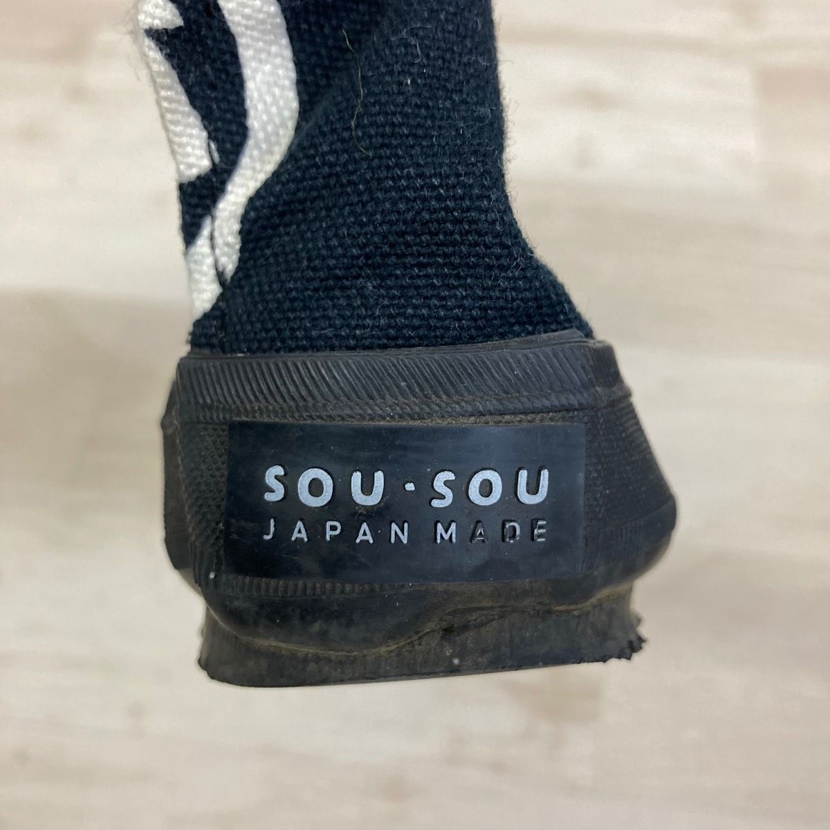SOU・SOU/ソウソウ 地下足袋 足袋シューズ 23.0cm 総柄 ネイビー系