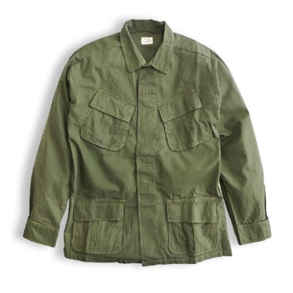 アメリカ軍 ジャングル ファーティング リップストップ ジャケット 4thモデル L オリーブ レプリカ 米軍 ミリタリーウェア メンズ アウトドア サバゲー