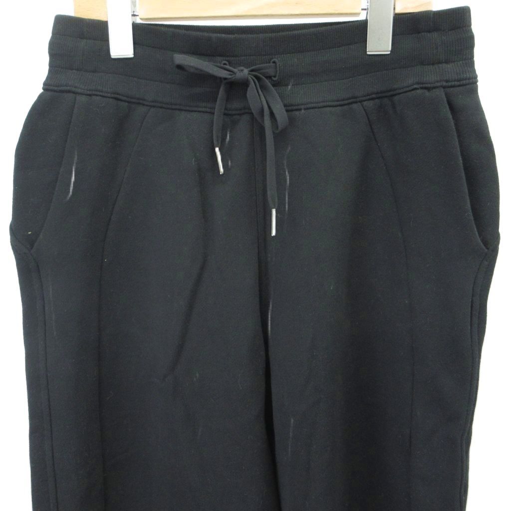 ルルレモン lululemon Scuba ミッドライズ ワイドレッグパンツ アジアフィット イージーパンツ S 黒 ブラック ドローストリング 無地 LW5GX8A /PP ■GY19