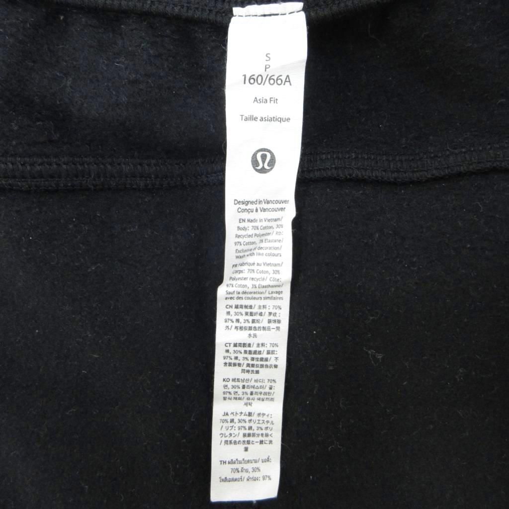 ルルレモン lululemon Scuba ミッドライズ ワイドレッグパンツ アジアフィット イージーパンツ S 黒 ブラック ドローストリング 無地 LW5GX8A /PP ■GY19