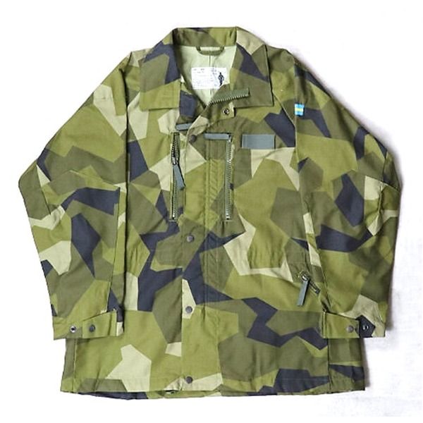 スウェーデン軍 ACTIVE LIFE社製 UF90 グリーンカモ ジャケット デッドストック 未使用 200-95サイズ ミリタリーウェア 軍モノ メンズ サバゲー アウトドア カジュアル
