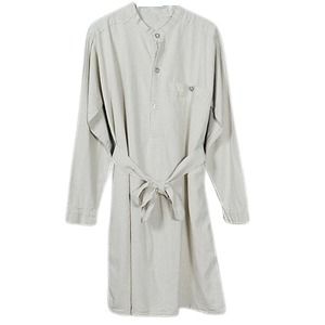 麻混 フランス軍 タイプ ボージョン スモック プルオーバー ロングコート 1 (M) リネン コットン 通気性 ミリタリーウェア 上着 メンズ アウトドア カジュアル