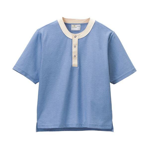 トンボ 半袖シャツ クレープ防縮ニットラベンダー Lサイズ CR811-83-L 1着 Tシャツ カジュアル 通勤 普段使い