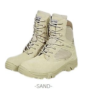 アメリカ軍 サイドジッパーブーツ 靴 特殊部隊 DELTA モデル 8W 26cm サンド ミリタリーブーツ ミリタリーウェア メンズ アウトドア カジュアル