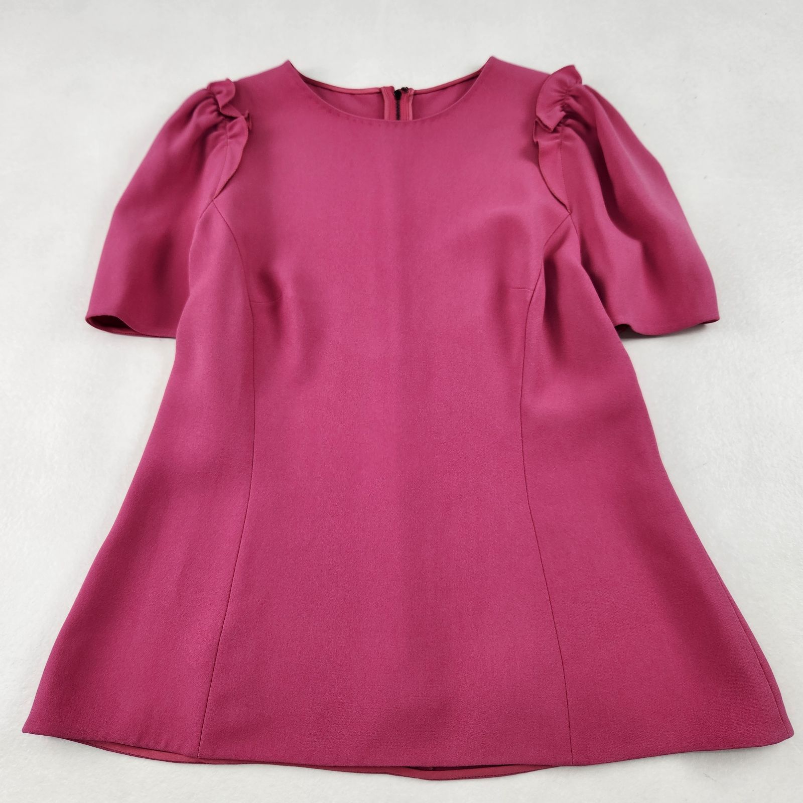 DOLCE&GABBANA 半袖ブラウス ドルチェアンドガッバーナ フリル 派手 ピンク 現行近年 44サイズ XL