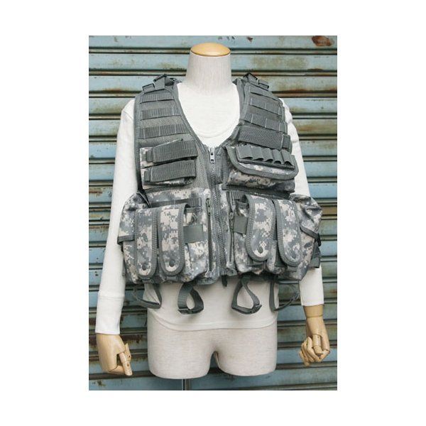 タクティカル ベスト フリーサイズ ポケット付き WE STROOPER W/G JV021NN ACU レプリカ ミリタリーウェア 軍モノ おすすめ 人気 ギフト