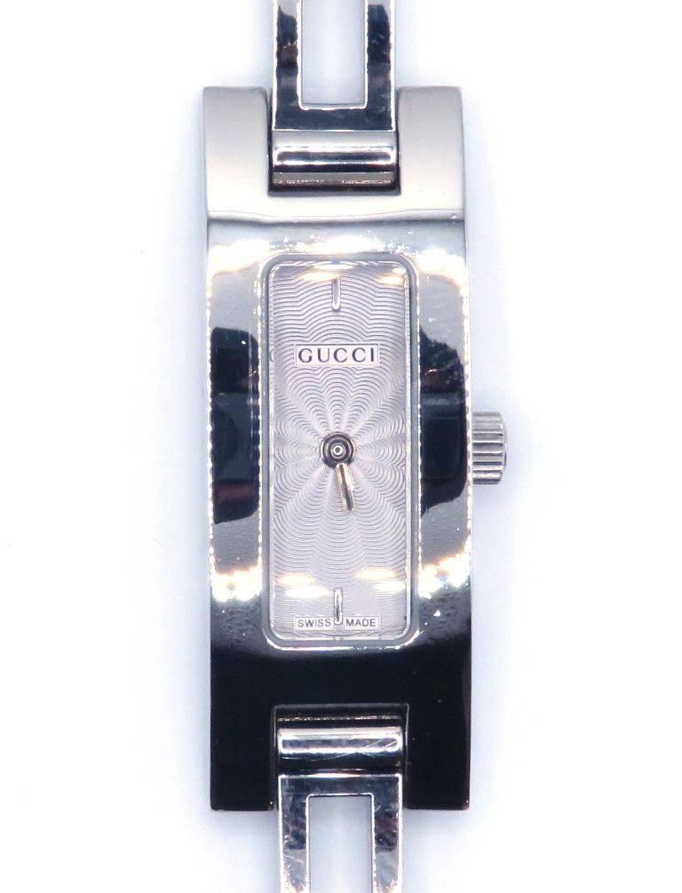 GUCCI グッチ ウォッチ 3900L　バングルウォッチ【205】 時計 3900L 腕時計 ステンレススチール シルバー クオーツ シルバー文字盤 レディース【中古】