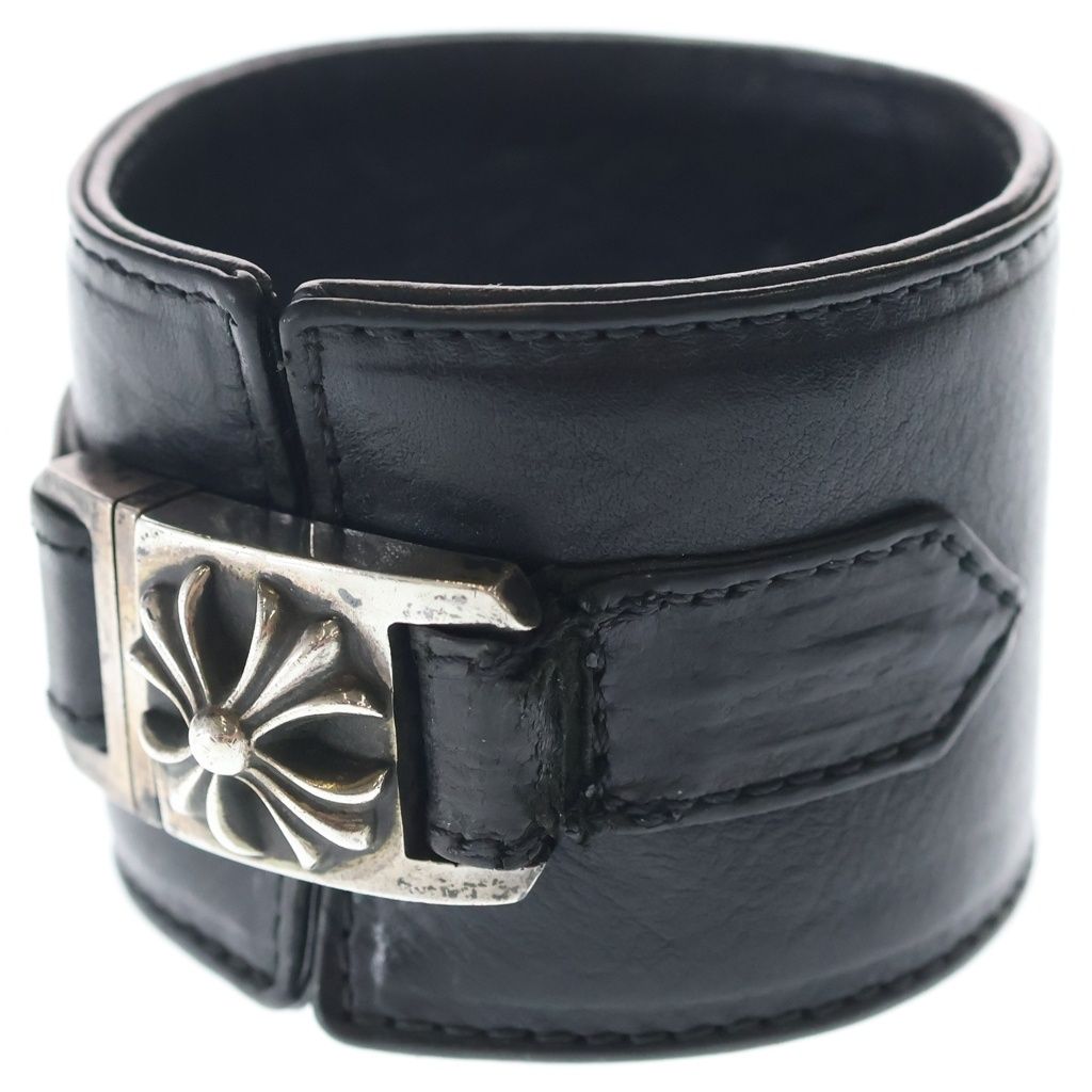 CHROME HEARTS (クロムハーツ) HARNESS CLASP ワイドハーネスクラスプ レザーブレスレット 48,814円