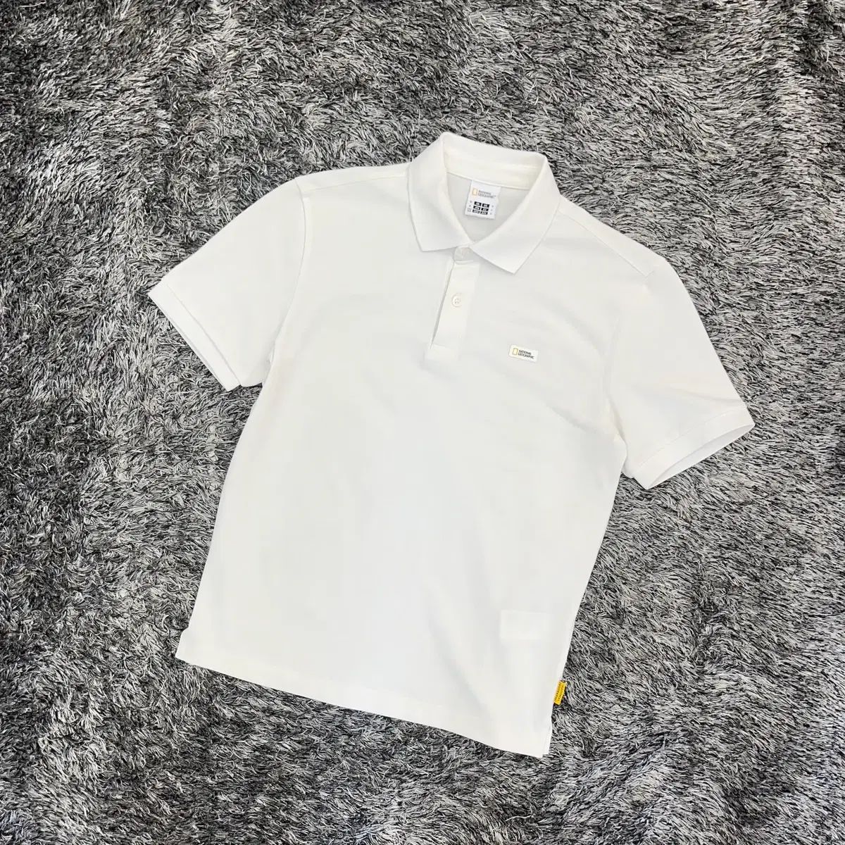 National Geographic ナショナルジオグラフィック カラ 半袖 Tシャツ (M)