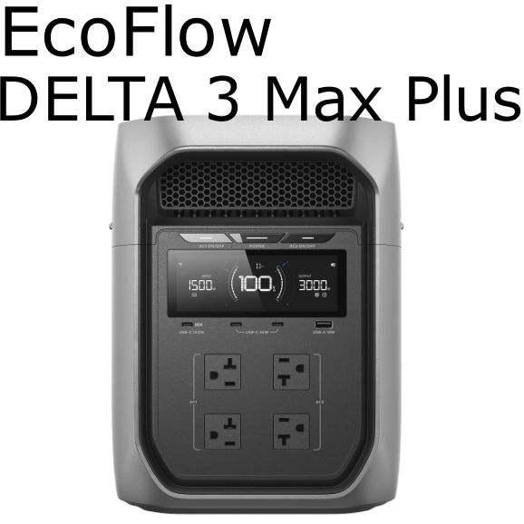【6カ月間のメーカー保証付き！】 EcoFlow DELTA 3 Max Plus ポータブル電源