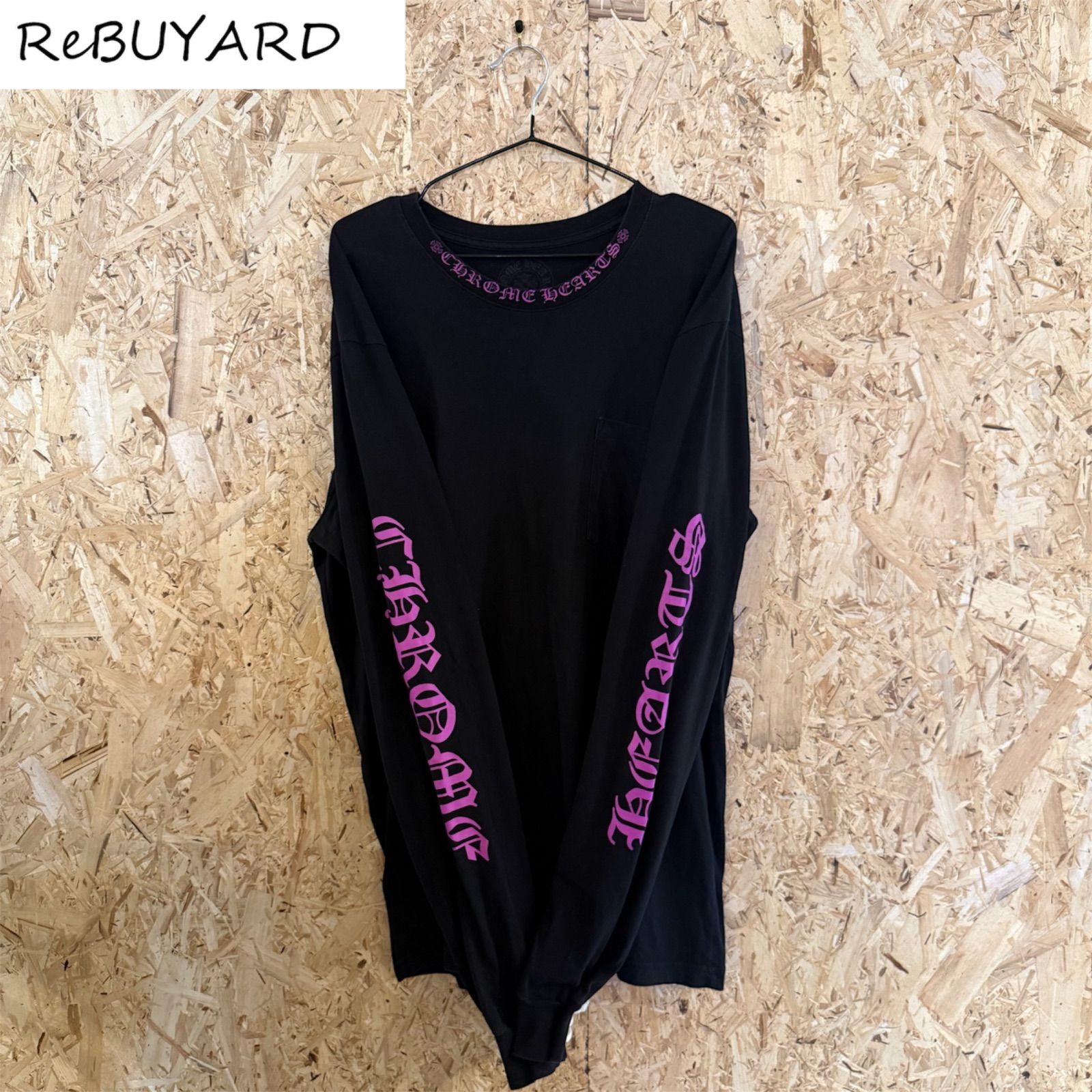CHROME HEARTS ロングスリーブTシャツ　パープル　美品 XL