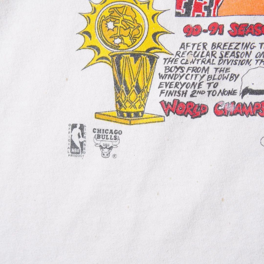 90s USA製 1993年製 NBA シカゴ ブルズ Tシャツ L ホワイト
