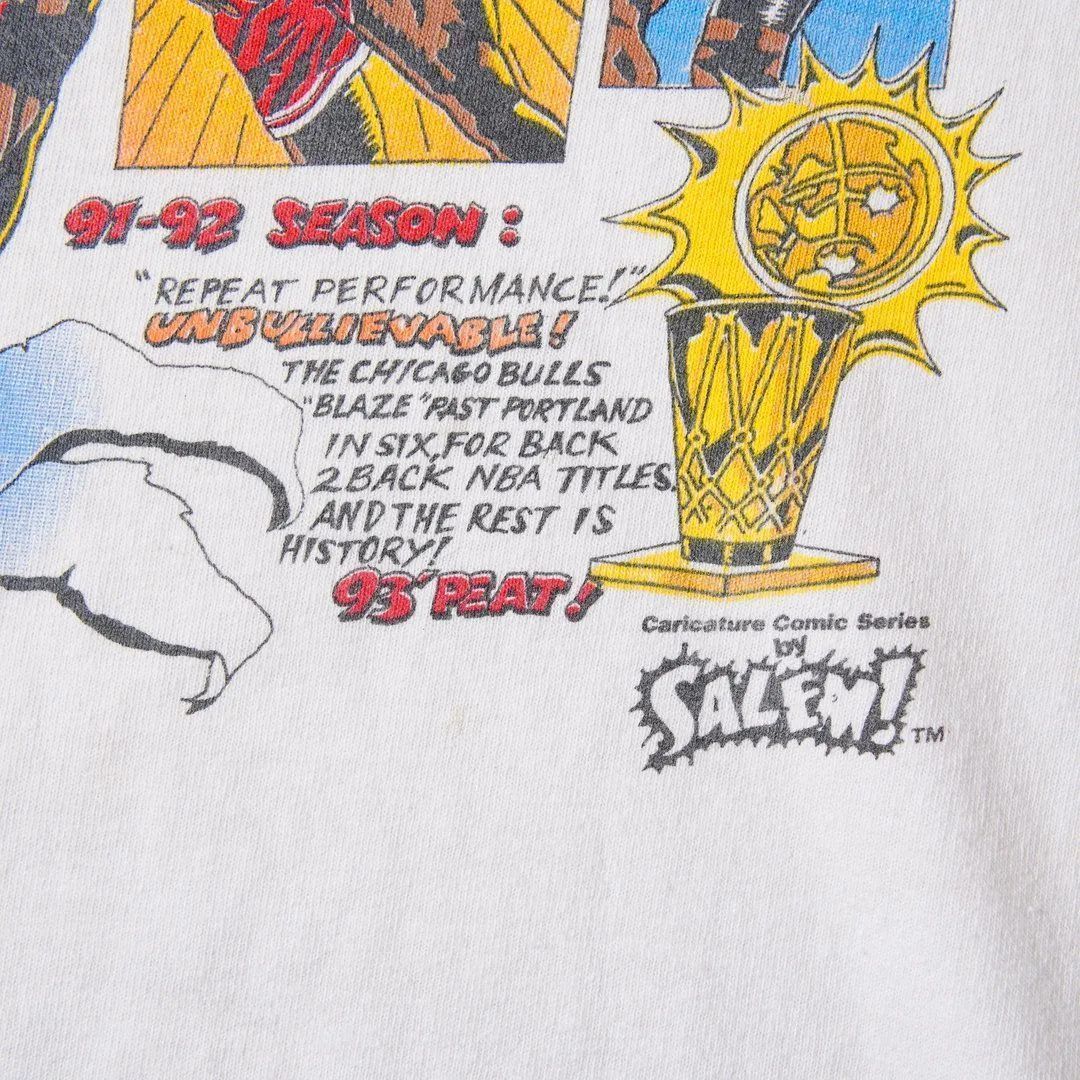 90s USA製 1993年製 NBA シカゴ ブルズ Tシャツ L ホワイト