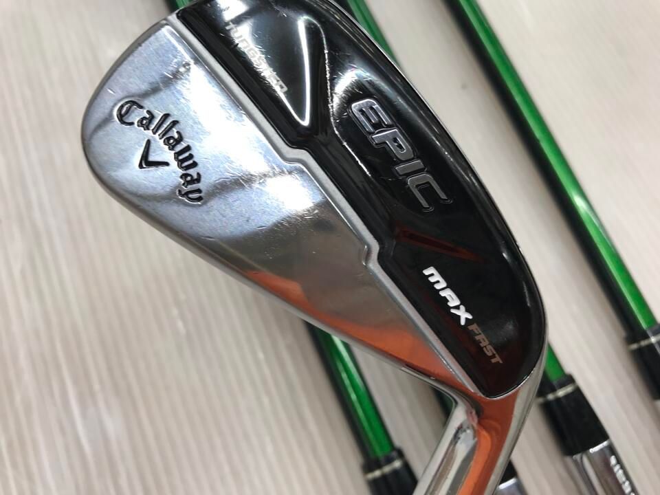 キャロウェイ　EPIC MAX FAST　Speeder EVOLUTION for Callaway　Rフレックス　アイアンセット　中古　ゴルフドゥ！成田美郷台店【最短即日発送】