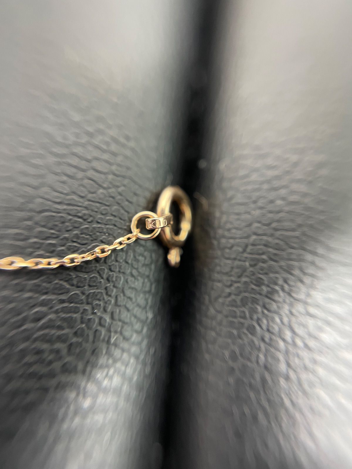 美品】4℃ ヨンドシー K10 一粒ダイヤモンド ネックレス 0.1ct 40cm 