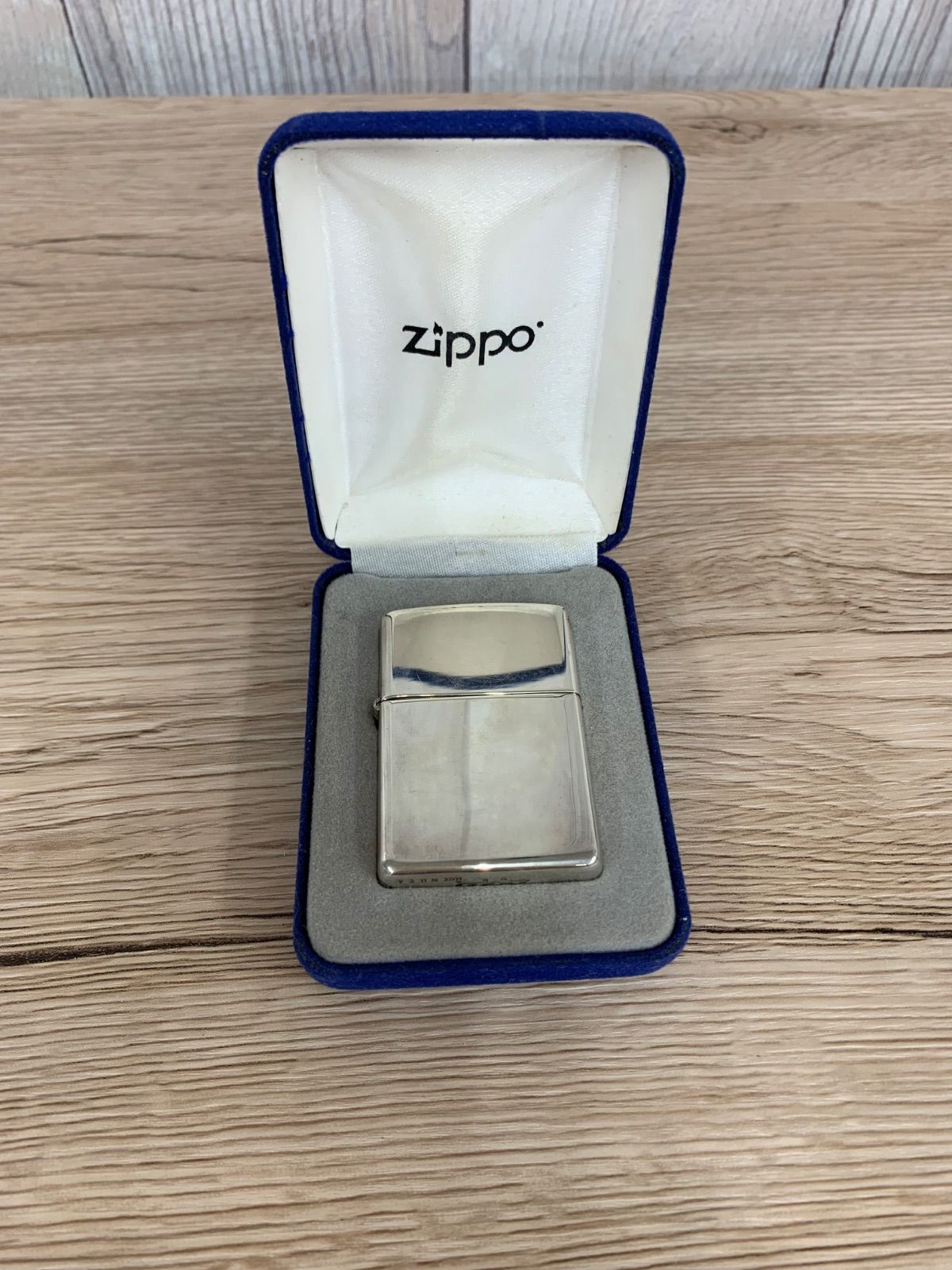 ZIPPO ジッポ　スターリング シルバー 2005年製 USA製 ケース付き 火花確認 平塚店 衣料品 O