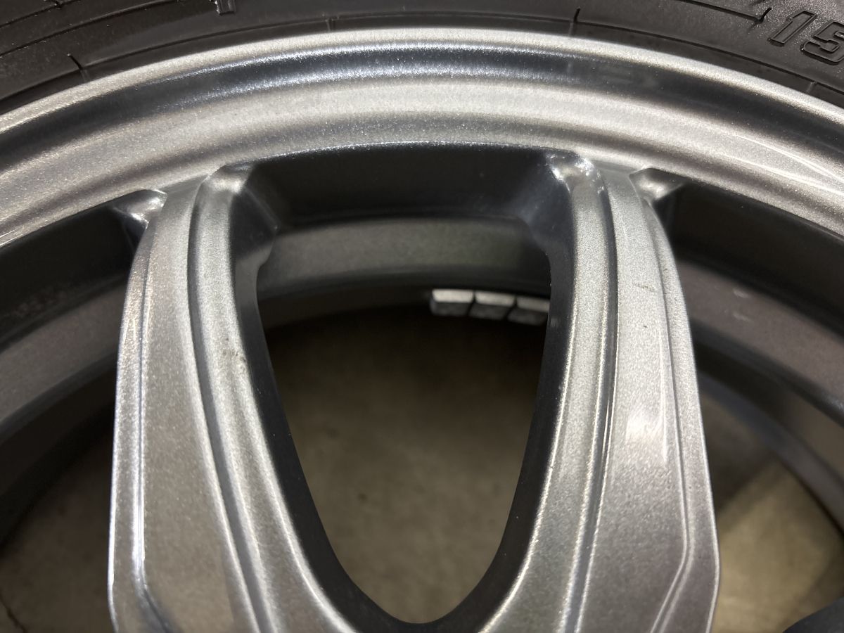 2024年製 バリ溝 美品】Humanline 14in 4.5J +45 PCD100 グッドイヤー 