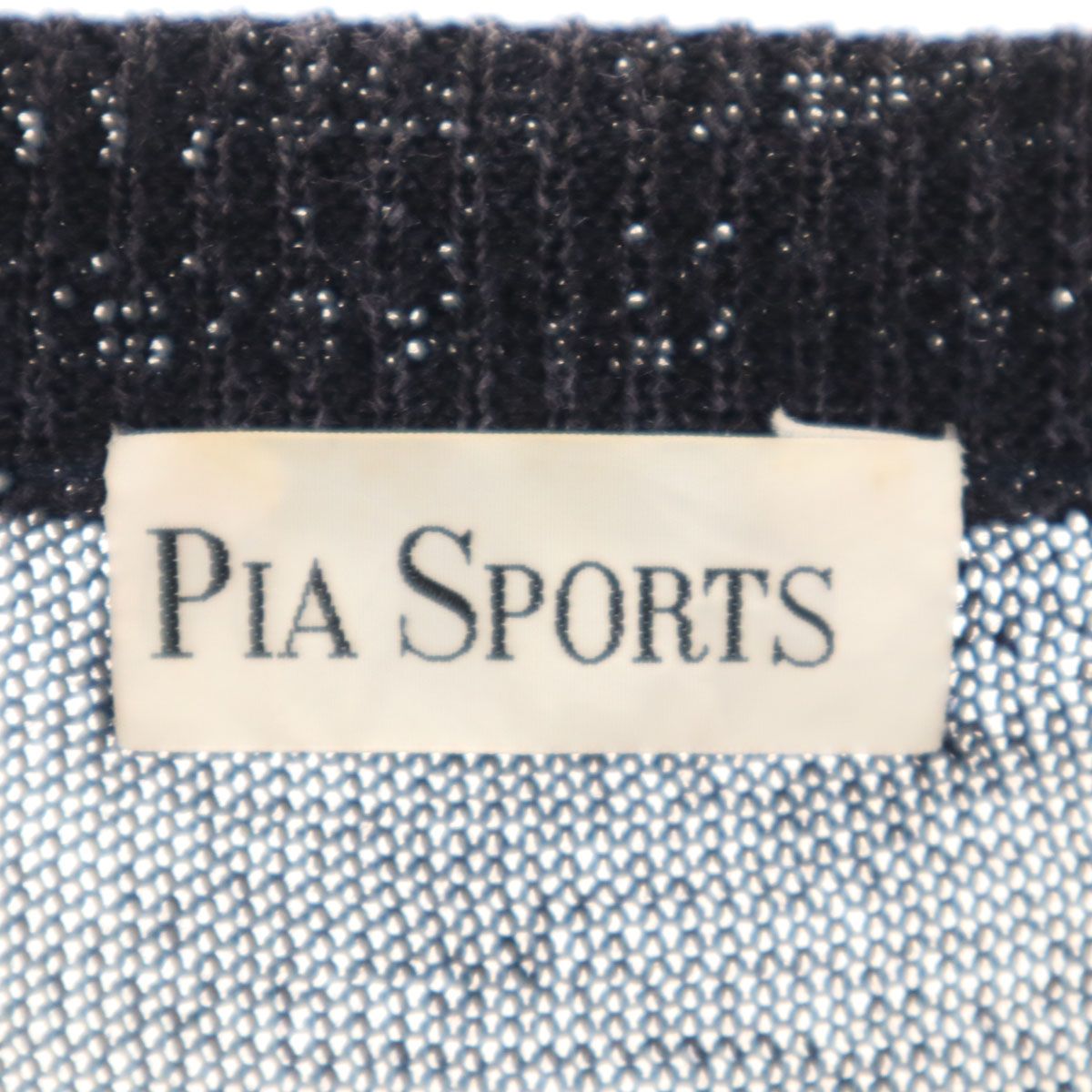 PIA SPORTS ピアスポーツ リネンブレンド 半袖 マリン ニット 3 