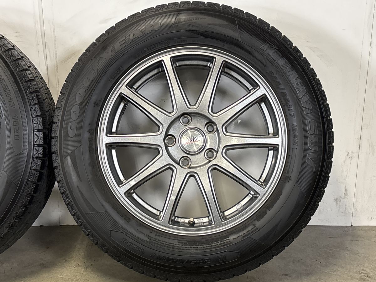 バリ溝 美品】ロクサーニ スポーツ 17in 7J +48 PCD114.3 グッドイヤー 