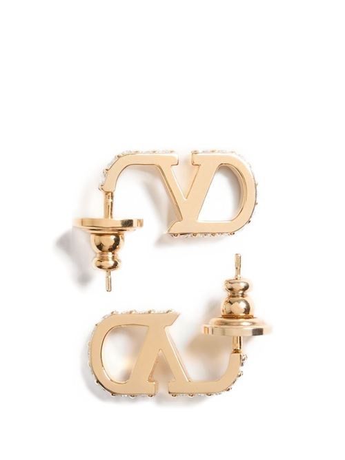 VALENTINO GARAVANI VLOGO シグネチャー ストラス イヤリング 送料無料