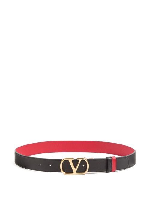 VALENTINO GARAVANI Vロゴ シグネチャー レザー ベルト 送料無料
