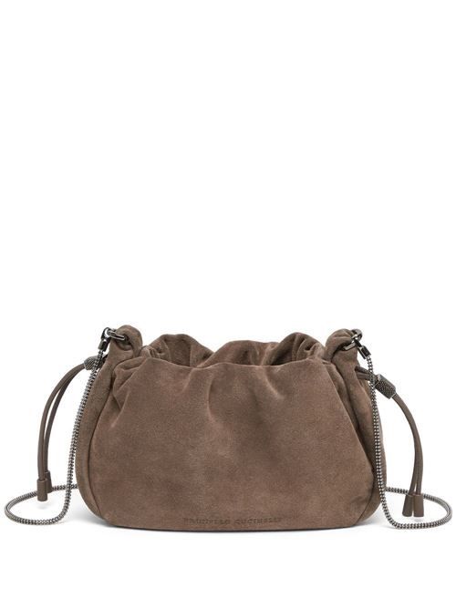 BRUNELLO CUCINELLI メロー ミニ レザー バケットバッグ 送料無料