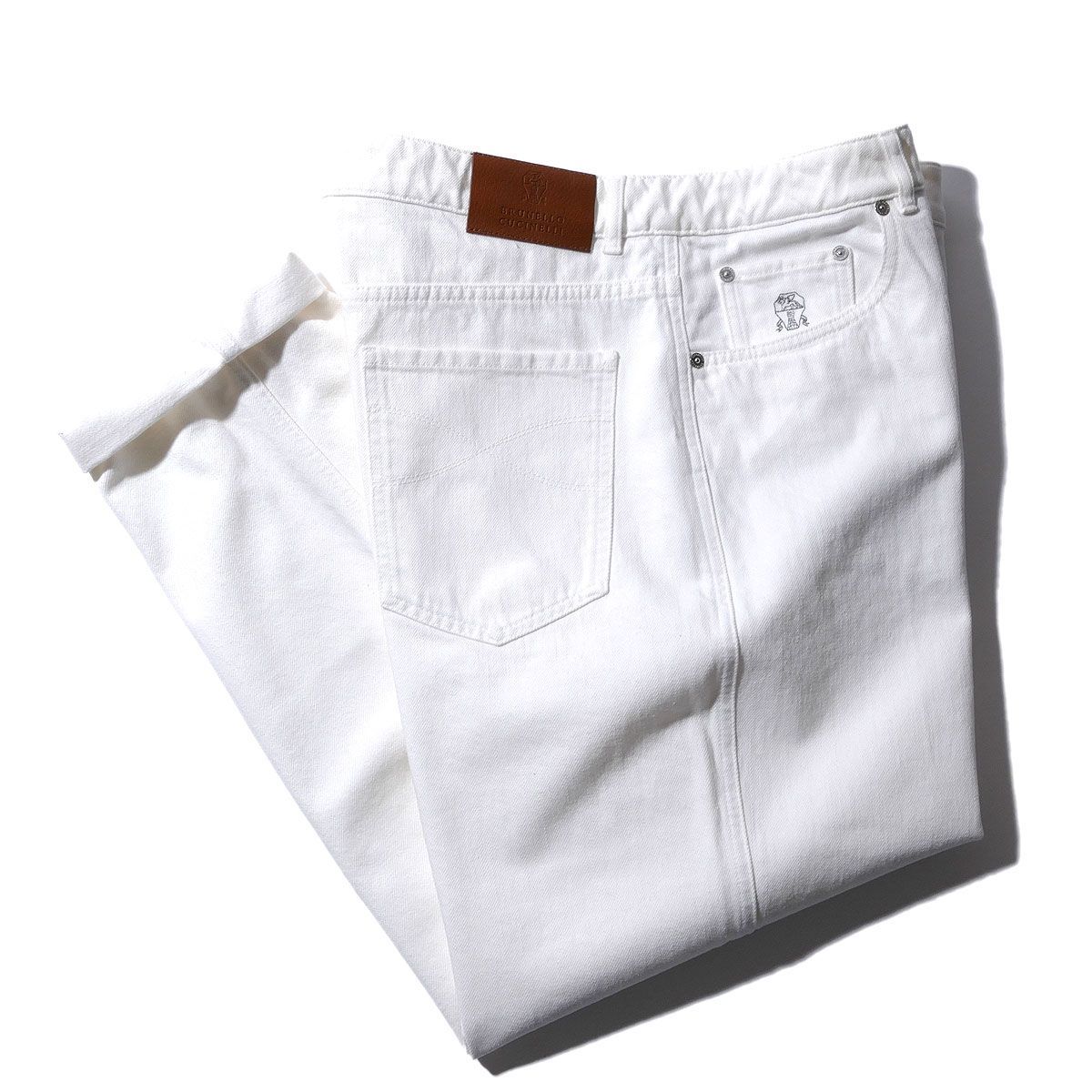 ブルネロクチネリ ガーメントダイデニム 5ポケットトラウザーズ パンツ M262PC3080_T262P_C7210 - 100% CO　BRUNELLO CUCINELLI イタリア製 メンズ ブランド
