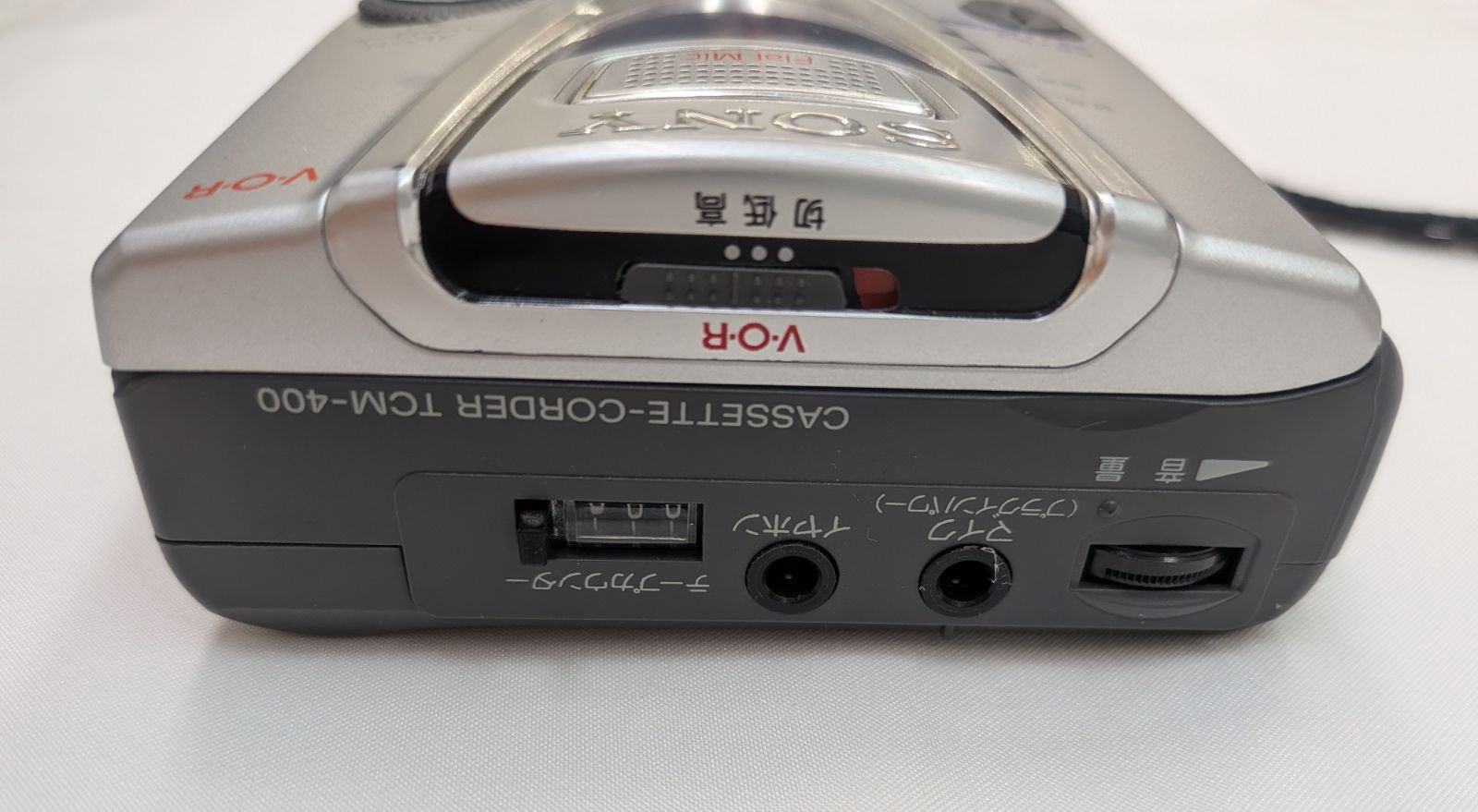 N【ヴィンテージ】SONY カセットレコーダー TCM-400 モノラル録音再生
