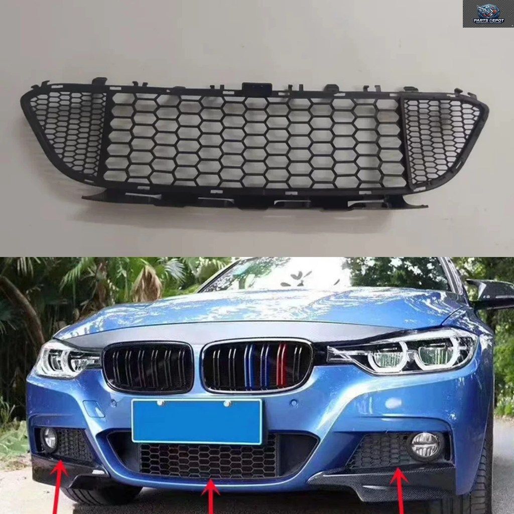 BMW 3シリーズ F30 F31 F35 13-19 フロントバンパーダウングリルフレーム MTスタイルに改造済み