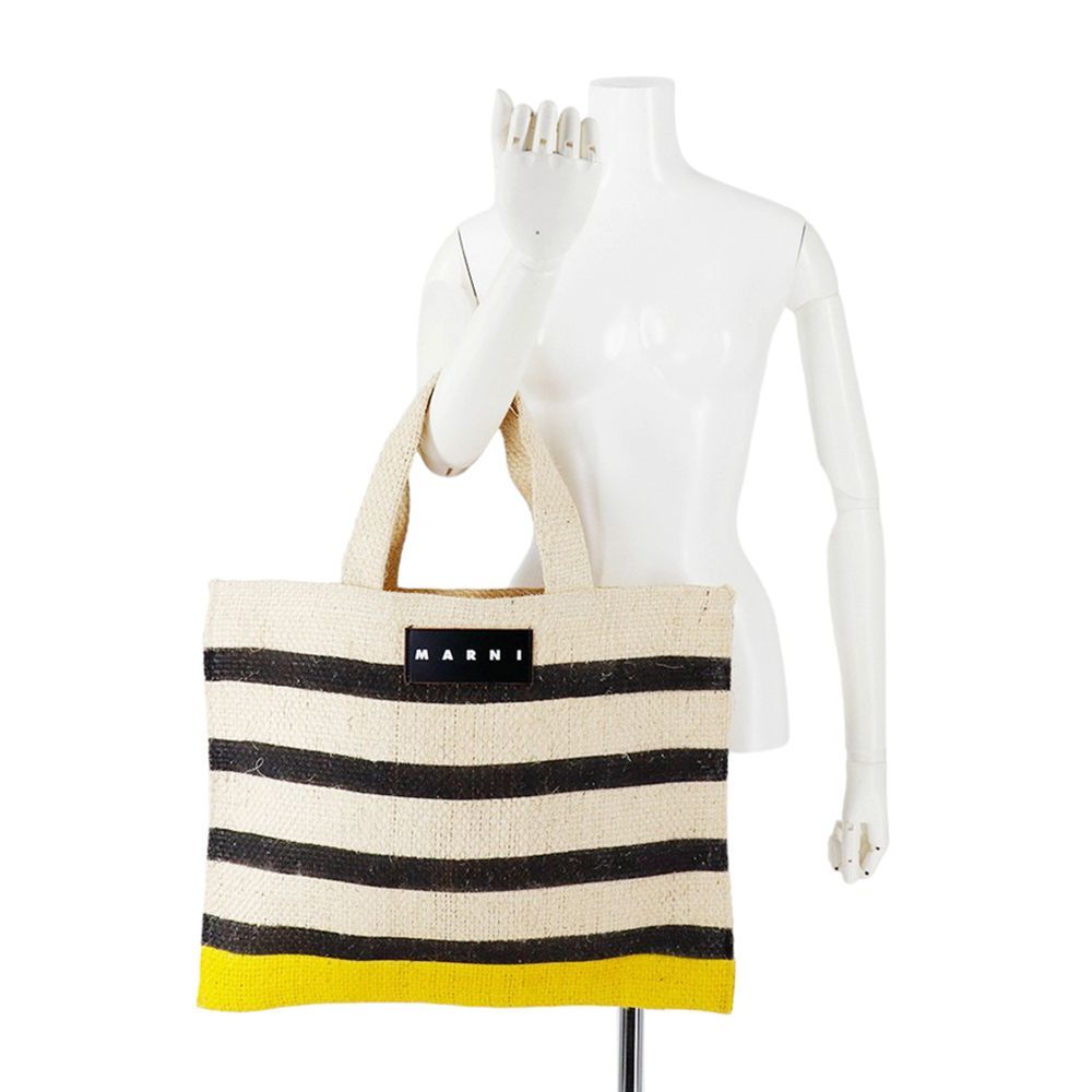 マルニ バッグ MARNI ストローバッグ カナパ スモール SHMH0003M1