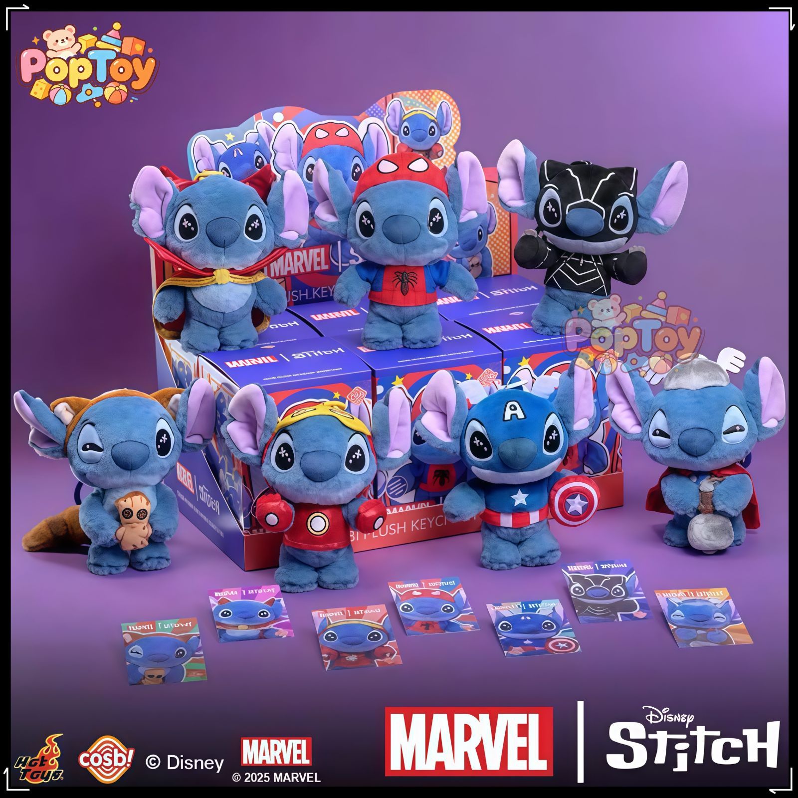 HOTTOYS COSBI コスビ スティッチ マーベル コラボ ぬいぐるみ