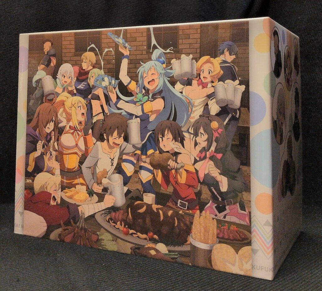 アニメBlu-ray とらのあな特典収納BOX3個付)この素晴らしい世界に祝福を! １期+２期限定版全10巻セット　※２期の３巻・５巻→未開封